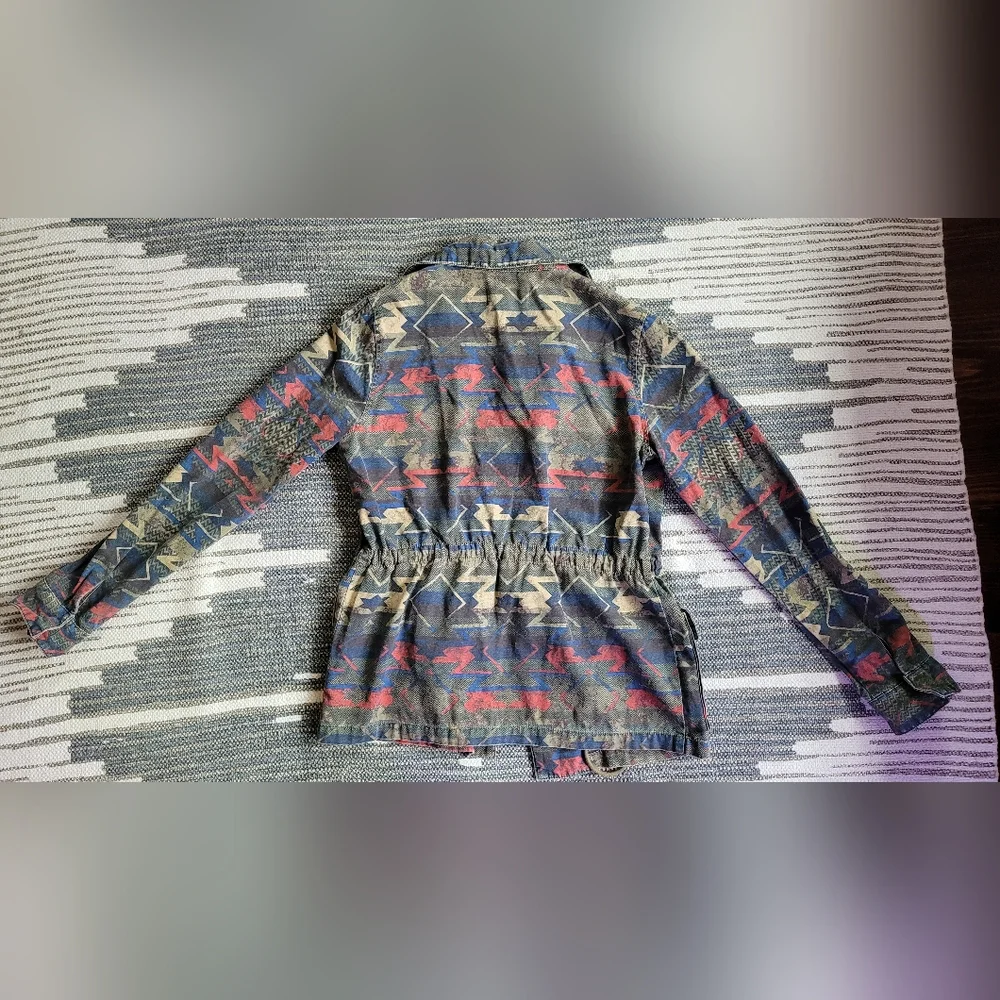 Aztec Print Urban Outfitters Utility Jacket - Autumn Or Spring - Picture 2 of 8